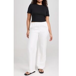 Brand new Enza Costa twill everywhere pants in off white